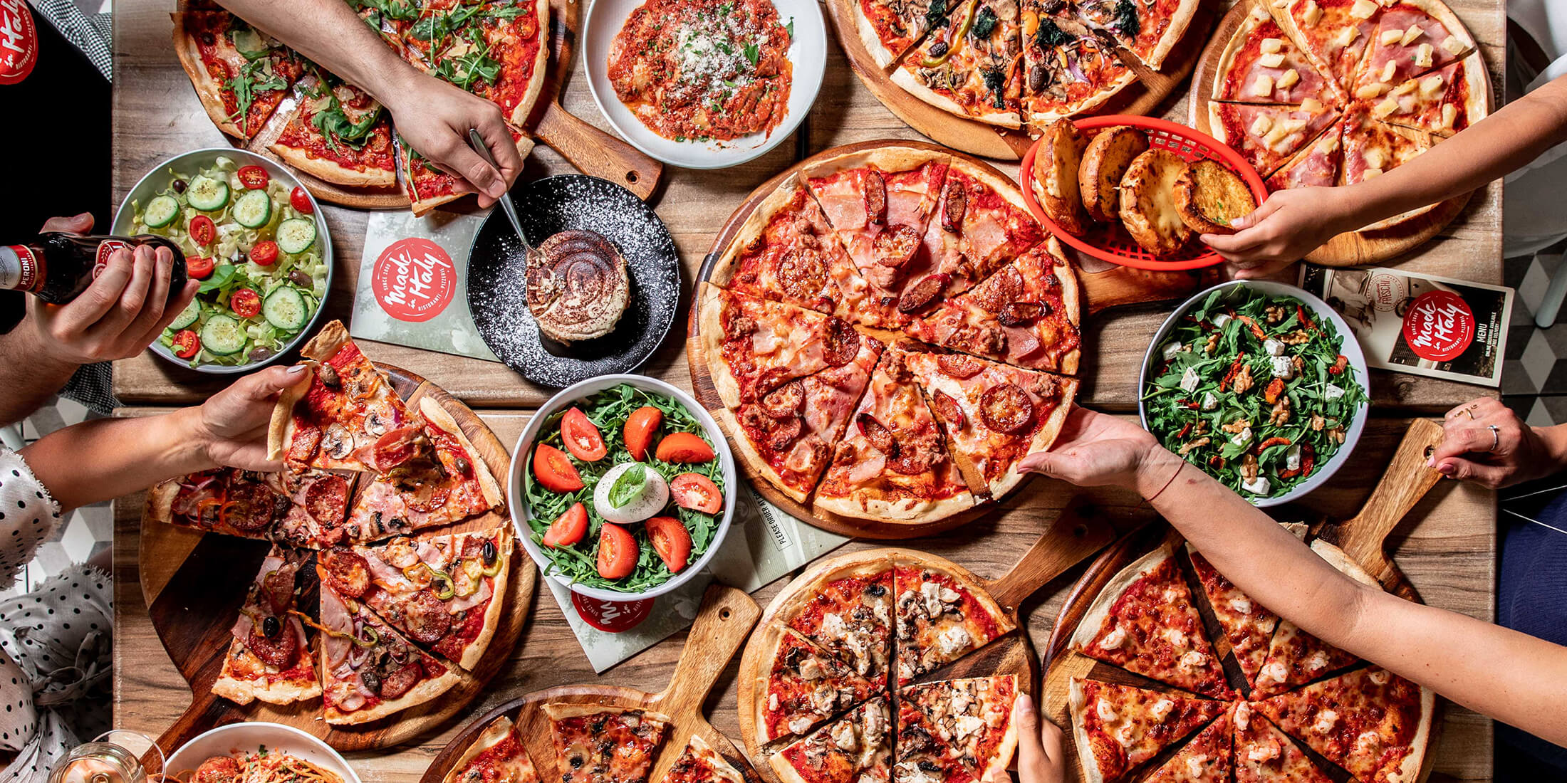 Pizza delivery to St Peters from Made In Italy Alexandria — inner south Sydney Roman pizza delivery