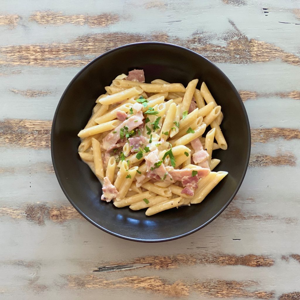 Carbonara pasta at Made In Italy Sydney — 12-hour slow-cooked Roman recipe