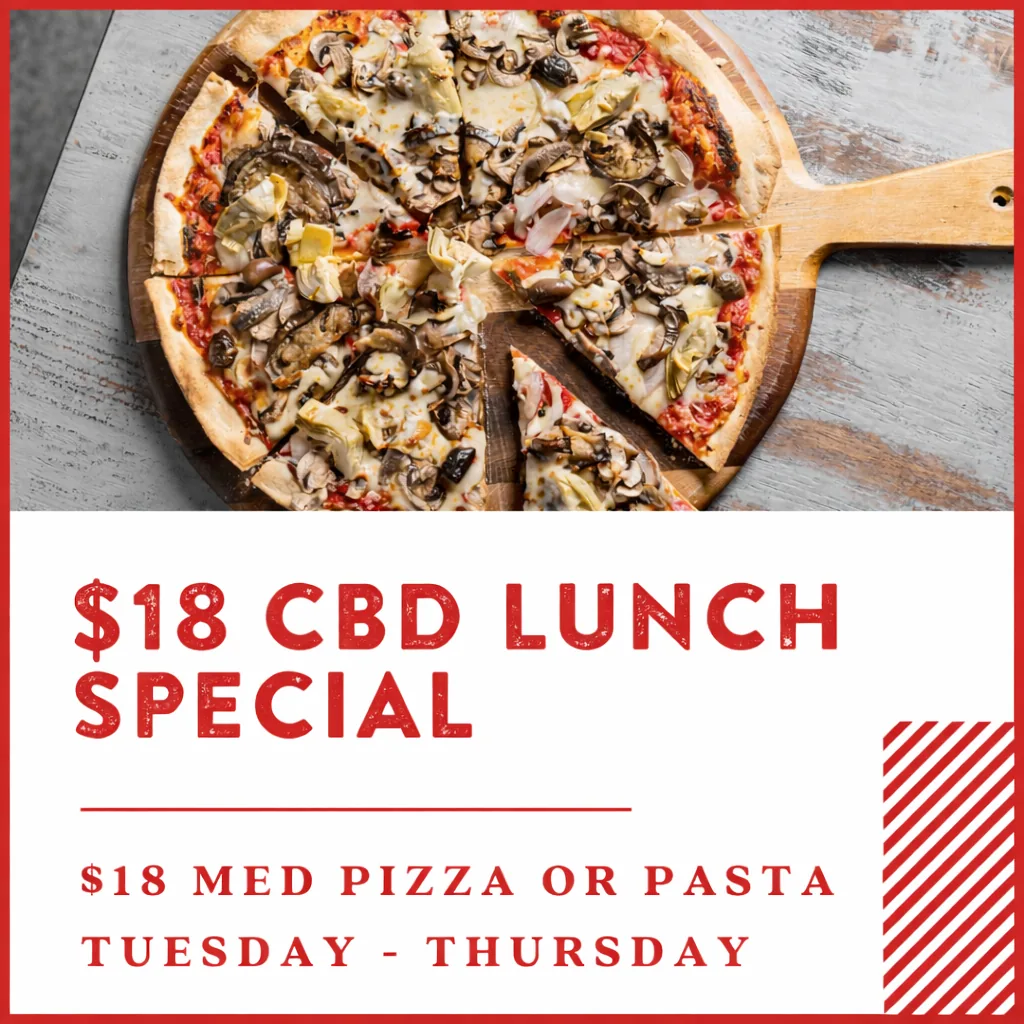 $18 Italian lunch special — any pizza or pasta every Tuesday to Friday at Made In Italy Sydney CBD, York Lane near Wynyard, available for takeaway or delivery